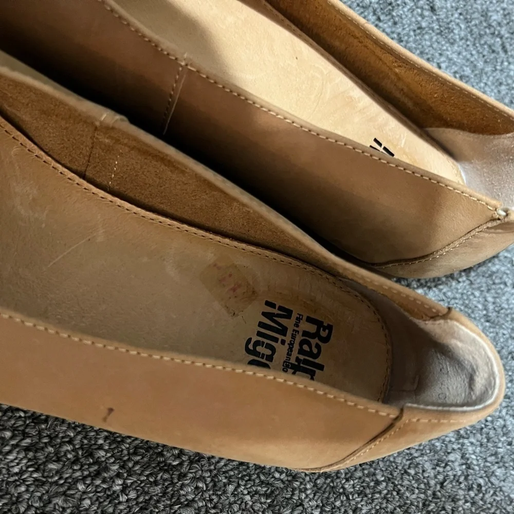 Ralph Migel Brown Suede Flats Women's 40 US 9.5 Slip On